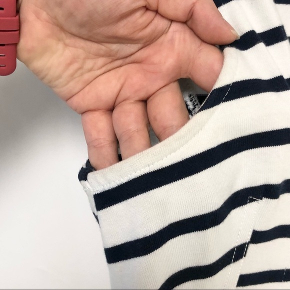 Anthropologie Postmark Stripe Peplum Pleated Tank - Picture 7 of 13